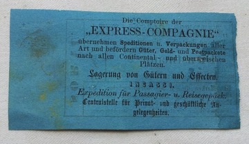 Экспресс-компания Жары 1867 Сорау Экспедирование билетов