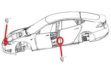 Датчик удара Tesla Model S 100527400B НОВЫЙ