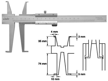 Штангенциркуль LIMIT для внутренних измерений 150 мм.