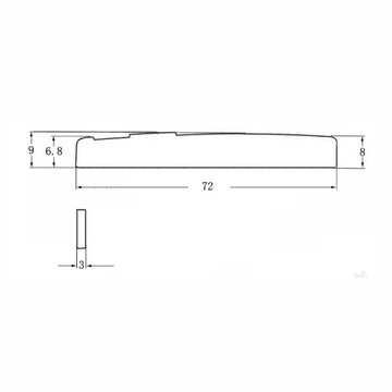 Kera Audio MG-01 Cream Седло для акустической гитары