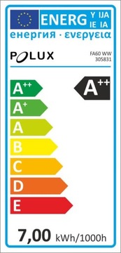 Żarówka FILAMENT LED A60 E27 7W 60W POLUX 3000K