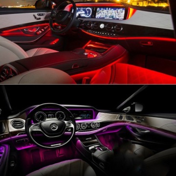 5m світловод  el wire led rgb стрічка ремінь освітлення салону usb 7 кольорів Зі Шроту, фото thumb