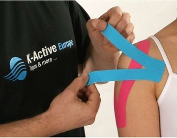 Кинезио тейп K-ACTIVE 17М/5СМ MED оригинал СИНИЙ СИНИЙ