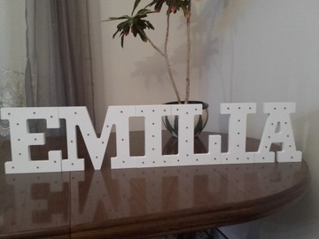 LAMPKA LED KSIĘŻYC DREWNIANA dla dzieci JAKOŚĆ !!!