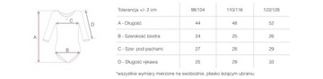 БАЛЕТНОЕ БОДИ 3/4 ДЛЯ БАЛЕТНОЙ РИТМИКИ X1 CB 110/116