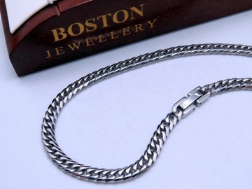 СЕРЕБРЯНАЯ ЦЕПЬ НА ШЕИ СТАЛЬ 316L 5мм