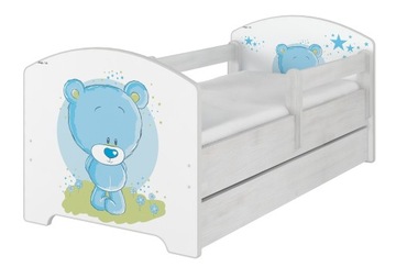 Кровать OSKAR BABY BOO 140х70 мат. зонированный ящик ПБ