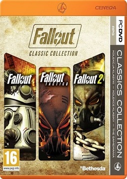 КОРОБКА FALLOUT CLASSIC COLLECTION ДЛЯ ПК PL, НОВАЯ