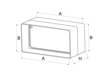 СОЕДИНИТЕЛЬ КАНАЛА AWENTA С КЛАПАНОМ 60x120 KP120-22