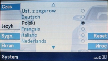 ПОЛЬСКОЕ МЕНЮ Навигация MERCEDES NTG2 ПОЛЬСКИЙ ЯЗЫК