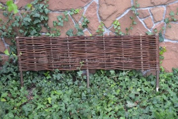 WICKER PALISADE Забор 40/120 с плетеной кромкой