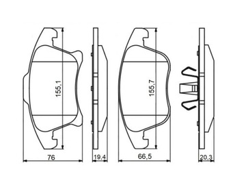 QP6007C Колодки керамические FORD MONDEO V MK5 12- передние