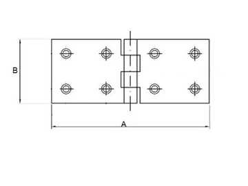 ПЕТЛЯ ДЛЯ СТРОИТЕЛЬНОЙ КОРОБКИ ОЦИНКОВАННАЯ 45 x 150