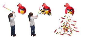 PINIATA URODZINOWA__NINJA LEGO _ BIAŁA XL 85CM