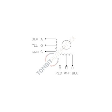 Silnik krokowy 42STH33-0956AF, 0.16 Nm, 0.95 A