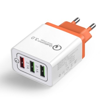 3 сетевых зарядных устройства USB Quick Charge3.0, USB-кабель