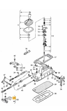 Рычаг переключения передач VW SKODA SEAT AUDI 1K0711046Q ORG