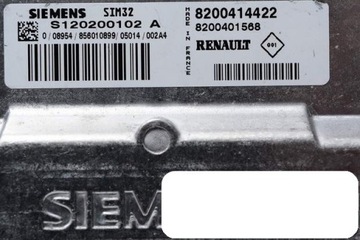 фото thumb №3, Бортовий комп'ютер renault 1.2 s120200102a 8200414422 sim32