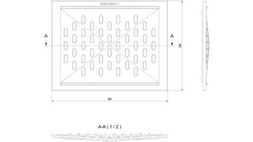 КАМИННАЯ РЕШЕТКА ЧУГУННАЯ ВСТАВКА ZUZIA 38,2x29,6 см