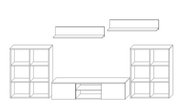 HERKULES SONOMA WHITE LIVING FURNITURE секция