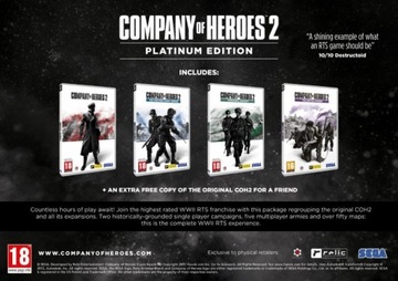 COMPANY OF HEROES 2 PLATINUM EDITION PL PC STEAM KEY + БЕСПЛАТНО