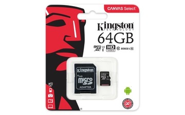 КАРТА KINGSTON MICRO SD 64 ГБ cl10 UHS + МИКРО-РИДЕР