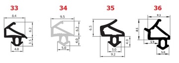 Уплотнитель для окон Оконные уплотнители VEKA COMPLET s-1127 s1126