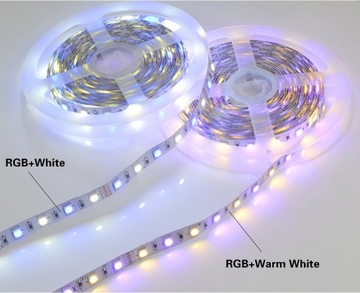 ZESTAW RGB BIAŁY CIEPŁY i ZIMNY Taśma 5m LED RGBW