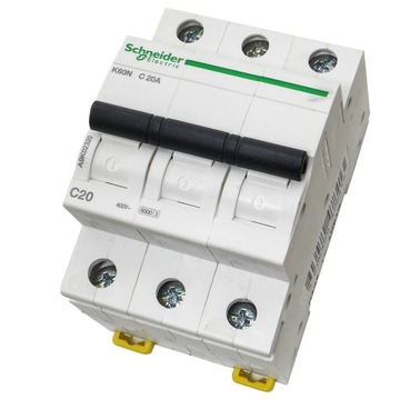 Автоматический выключатель C 20A 3P 6kA K60N-C20-3 A9K02320 SCHNEIDER ELECTRIC