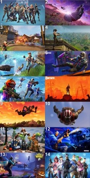 Fortnite fototapeta naklejka dziura w ścianie100cm