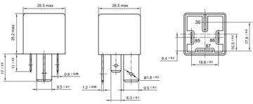 РЕЛЕ КОНТАКТОР FIAT ALFA 12V 70A 46520429