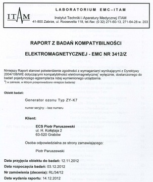 ГЕНЕРАТОР ОЗОНА ПОЛЬСКИЙ ОЗОНАТОР 30 Г/Ч ИОНИЗАЦИЯ + УФ