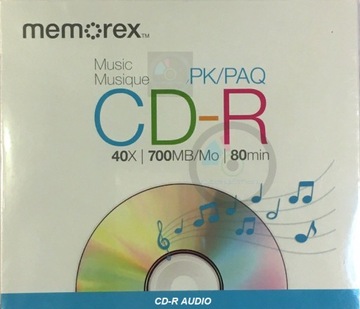 Стационарный рекордер Memorex Music CD-R Audio 1шт. конверт для компакт-диска