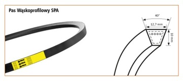 SPA-2932 Stomil V-образный ремень 12,7x10 SPA 2932
