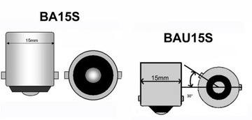 Светодиод BA15S 12В 4,5Вт CANBUS, R5W, R10W, P21W, желтый