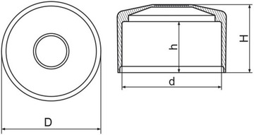 FI 40 Cupe Cap, Fearce Post 10 PCS.