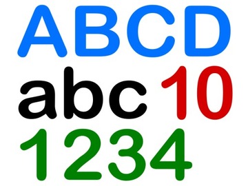 Водостойкие наклейки с надписями БУКВЫ/ЦИФРЫ, самоклеющиеся, 10 см.