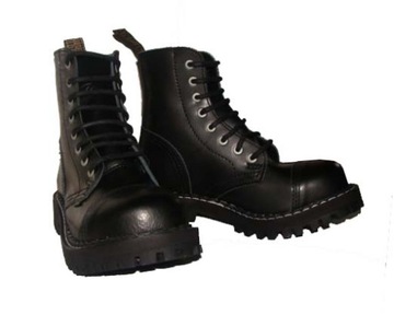 Стальные 8 отверстий Boots High Black Model 113/114/O Размер кожи 38