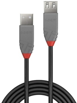 УДЛИНИТЕЛЬ USB 2.0 ТИПА А LINDY 36701 0,5М