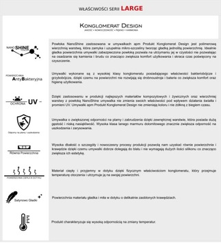 Большая раковина 80 с покрытием NanoShine Белый 80х40!!