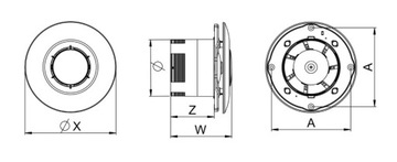 ПОТОЛОЧНЫЙ ВЕНТИЛЯТОР AWENTA FI 150 WXS150 STANDARD