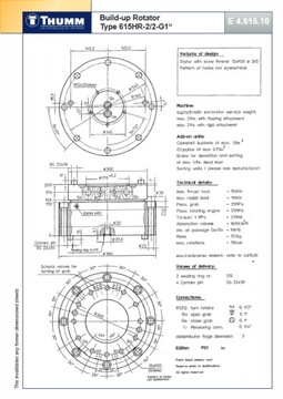 Ротатор THUMM 615 H-2/2 15 тонн грейферный кран HDS