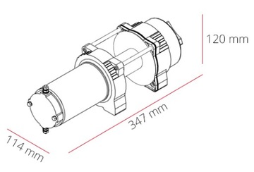 ЛЕБЕДКА ЭЛЕКТРИЧЕСКАЯ 1,3Т/2,6Т 12В