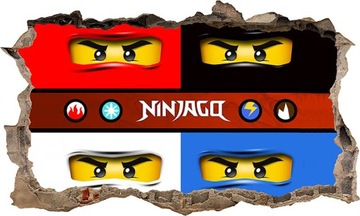 Наклейка на стену LEGO NINJAGO 3D XXL