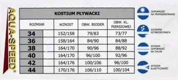 Размер костюма АКВА-СПИД СТЕЛЛА М (38) – цв. 410.