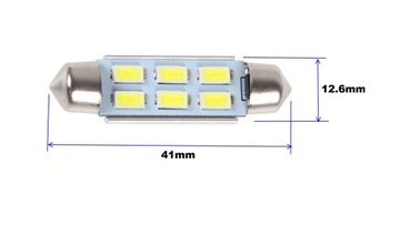 Светодиодная лампа SV8.5 12В CANBUS 41мм C3W, C5W, C10W