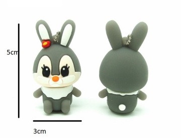 НАКОПИТЕЛЬ USB 16 ГБ GREY RABBIT BUNNY PRO WYS24HPL