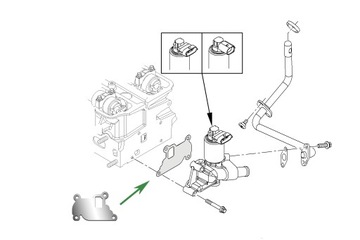 Заглушка EGR OPEL Agila Astra G Corsa B/C 1.0 1.2