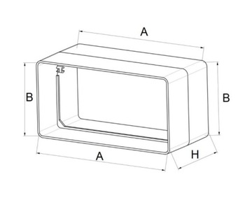 РАЗЪЕМ ПЛОСКИХ КАНАЛОВ AWENTA 60x120 KP120-21
