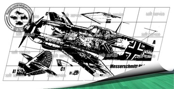 Naklejki samolot Messerschmitt Bf 109 130x65 nr.60